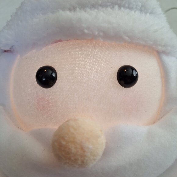 Holiday Style Lighted Santa LED Tree Topper Battery Operated Fabric Head - Picture 3 of 10